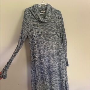 LOFT lightweight cowl neck dress